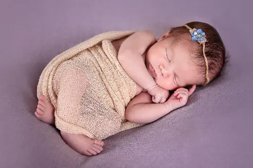 swaddled baby